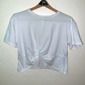 Kooples White Crop Top